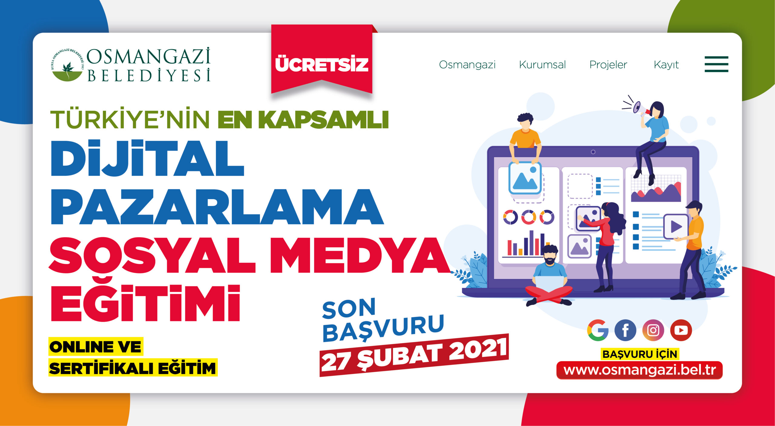 Dijital Pazarlama ve Sosyal Medya Eğitimi’ne Rekor Başvuru