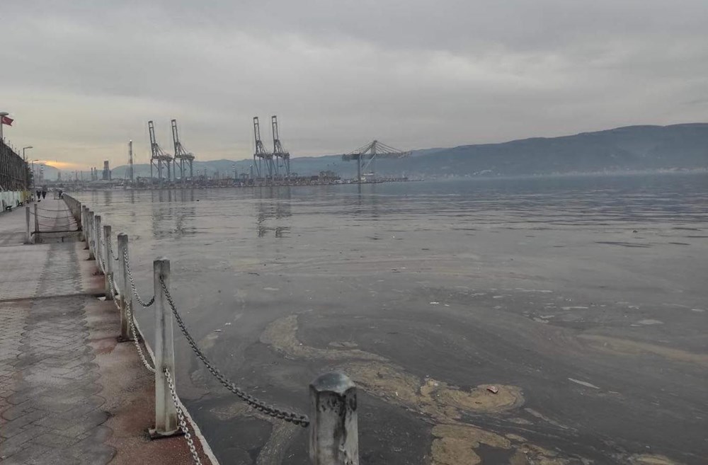 Deniz üzerinde siyah tabaka! 1 kilometreyi buldu