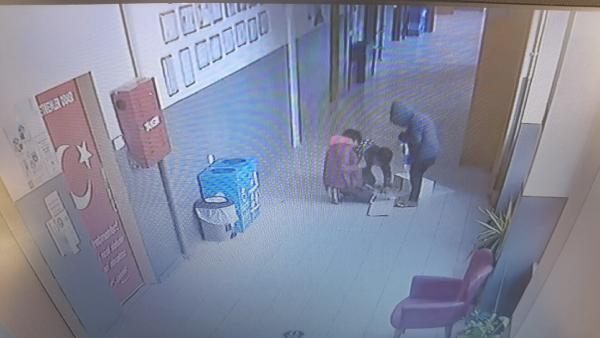 Bursa’da okuldan hırsızlık kamerada
