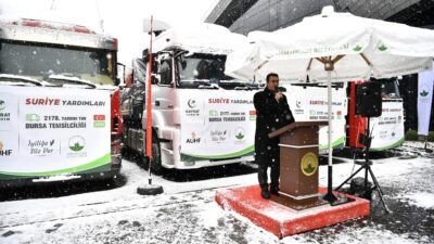 Osmangazi’den Suriye’ye 5 yardım TIR’ı