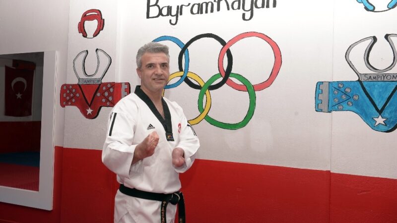Osmangazi Belediyespor’un Milli Para Taekwondo sporcusu Bayram Kayan, üçüncü kez