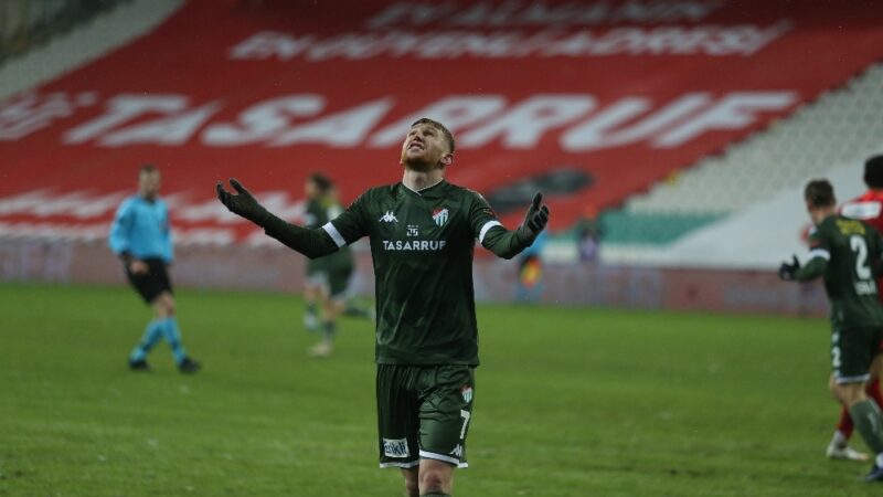 TFF 1.Lig’in iddialı takımlarından Bursaspor, bu sezon ilk kez üst
