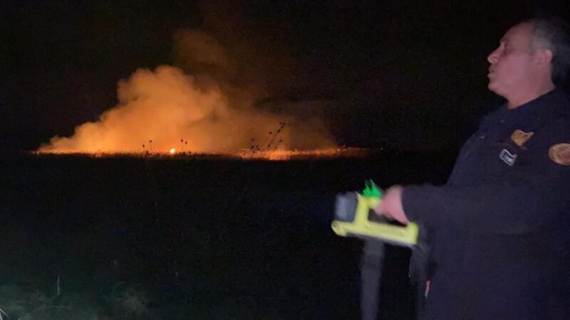 Bursa’nın İznik ilçesinde sabah 60 dönümlük alanın kül olduğu sazlık