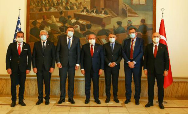 TBMM Başkanı Şentop, Bosna Hersek heyetiyle görüştü