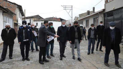 Kulaca Mahallesi sokakları 13 bin m2 parke taşla kaplandı