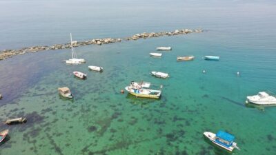 Sular çekilince 2 bin yıllık tarih ortaya çıktı