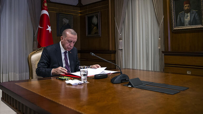 Cumhurbaşkanı Erdoğan, Macron ile görüştü