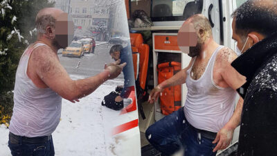 Ailesiyle tartışan kişi kendini yaktı