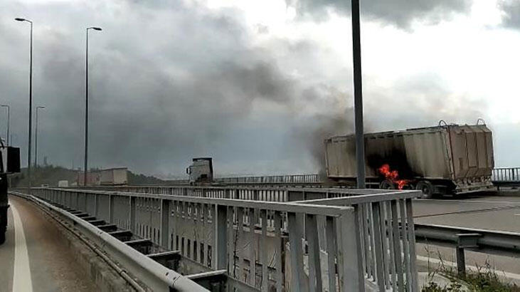 Bursa’da çevre yolu üzerinde faciaya ramak kala!