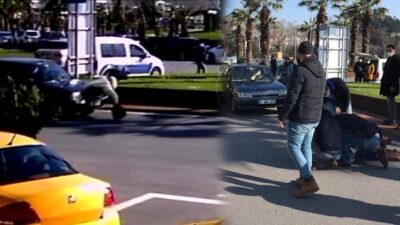 Feci kaza! Metrelerce sürüklendi