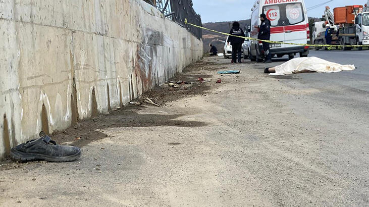 Feci ölüm! Kamyon ile duvar arasında sıkıştı