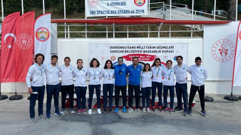 Bursa Büyükşehir Belediyesporlu Kano Takımı, Adana'daki Milli Takım seçmelerinde 20