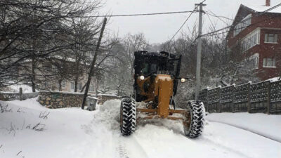 Osmangazi’de karla mücadele sürüyor
