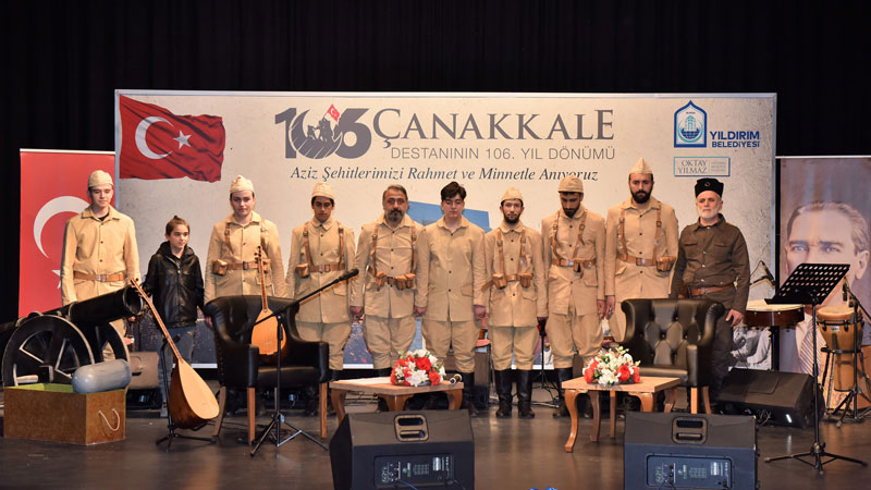 Çanakkale kahramanları Yıldırım’da anıldı