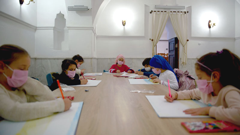 Yıldırımlı çocuklar pandemi sonrası hayallerini çizgilerle anlattı