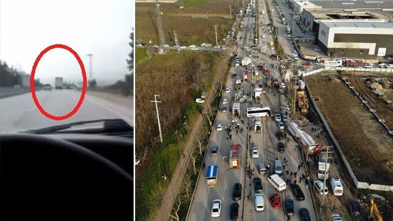 Bursa’daki TIR dehşetinden yeni görüntüler Bursa’da 4 kişinin öldüğü 8'i ağır 20 kişinin yaralandığı kazaya