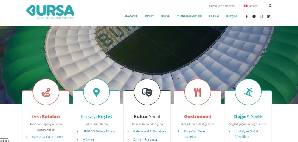 Bursa’nın turizm portalı yayında