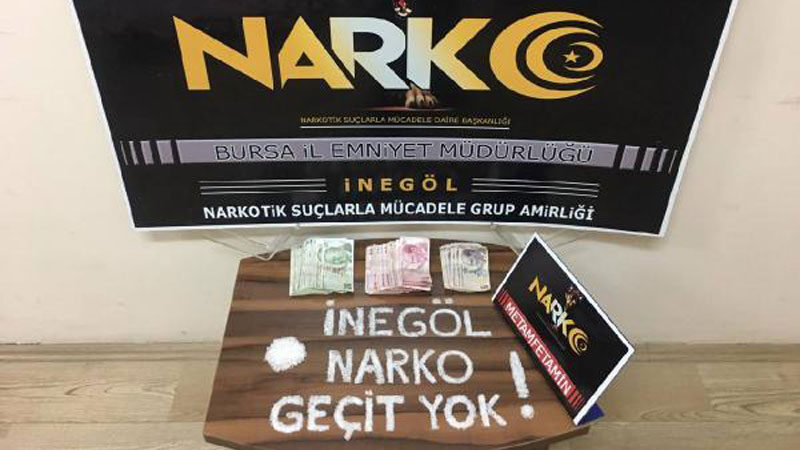 Bursa’nın İnegöl ilçesinde uyuşturucu ticareti yaptığı iddiası ile gözaltına alınan