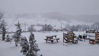 İznik’te mart ayında kar sürprizi