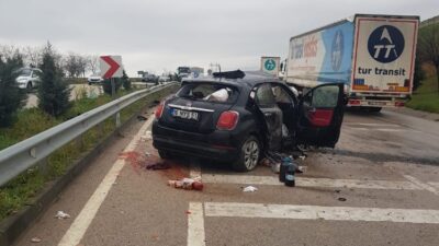 Karacabey’de trafik kazası: 2 yaralı