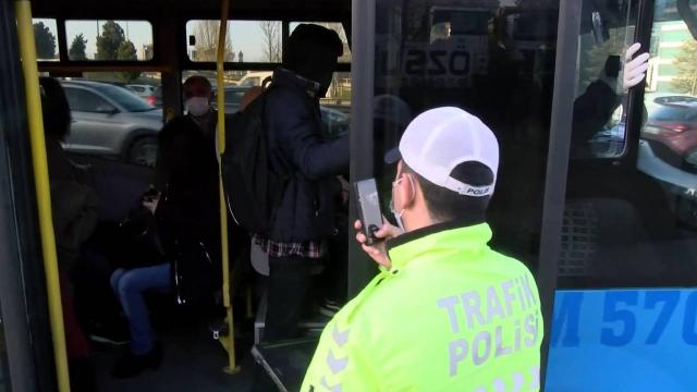 Fazla yolcu alan minibüs şoförüne ceza