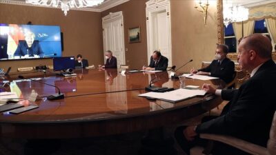 Cumhurbaşkanı Erdoğan, Merkel ile görüştü