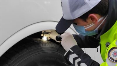 Ülke genelinde kış lastiği denetimi yapıldı