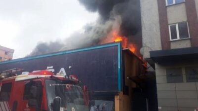 Mobilya fabrikasında yangın
