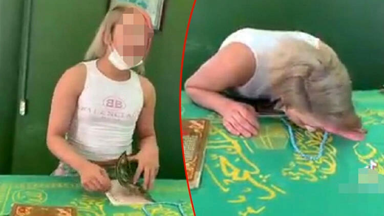 Türbede çekilen görüntüye tepki yağıyor!