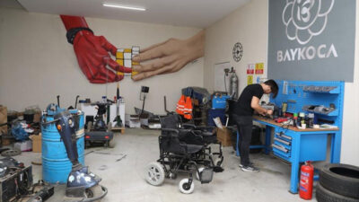 6 ayda 65 engelli aracı tamir edildi