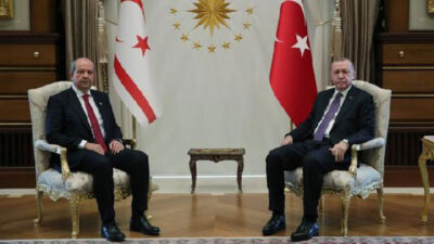 Cumhurbaşkanı Erdoğan, Ersin Tatar’la görüştü