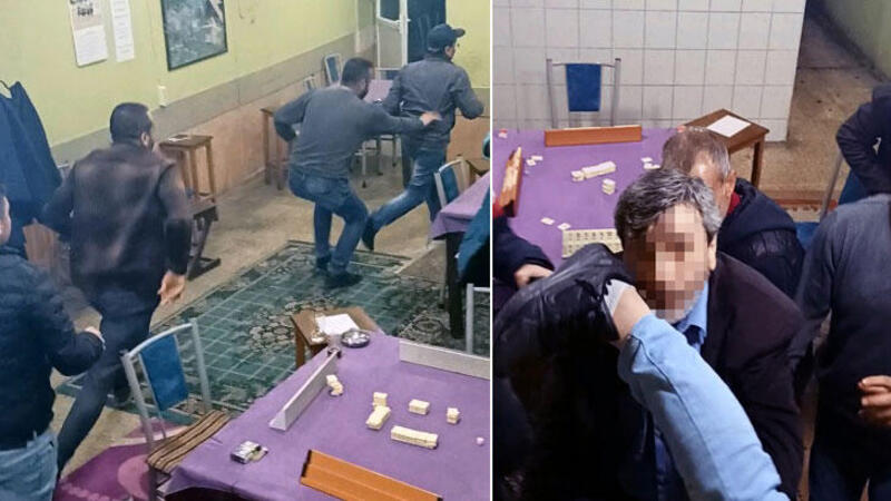 Pencereden kaçmaya çalışırken polisle burun buruna geldiler