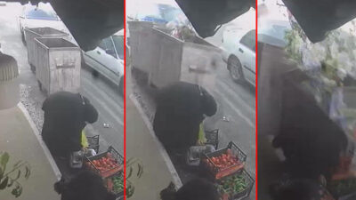 Dehşet! Otomobil kadınlara çarpıp manava daldı