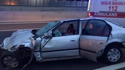 Feci kaza! Sürücü camdan fırladı