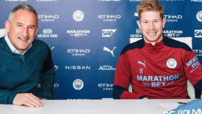 Manchester City, Kevin de Bruyne'nin sözleşmesinin 2025 yılına kadar uzatıldığını