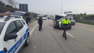 Bursa’da otobanda feci kaza