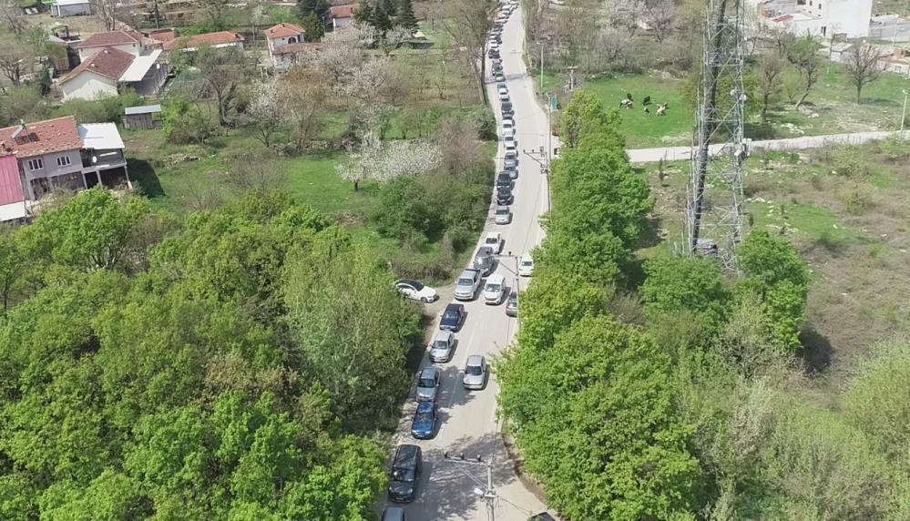 Görüntü Bursa’dan… Kilometrelerce kuyruk oluştu