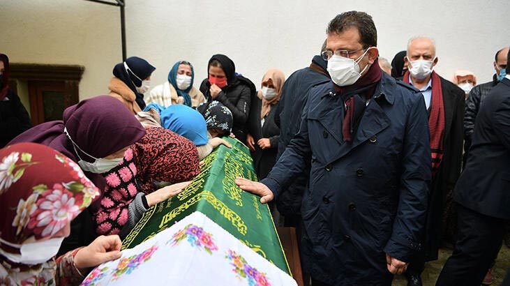 Ekrem İmamoğlu’nun kayınvalidesi, son yolculuğuna uğurlandı