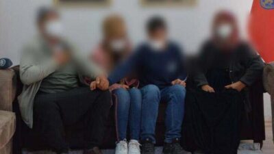 Teslim olan terörist, ailesiyle buluşturuldu