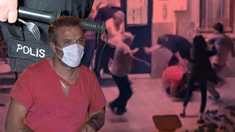 Kız arkadaşını dövdü! Komşusunun yüzüne çatalla vurdu