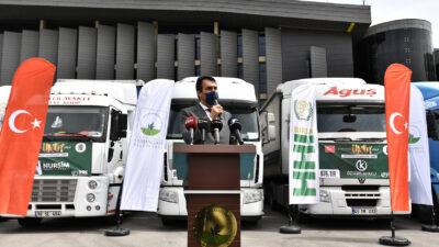 Osmangazi’den Suriye’ye 14 Yardım TIR’ı