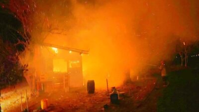 Bursa’da korkutan yangın! Geceyi alevler aydınlattı