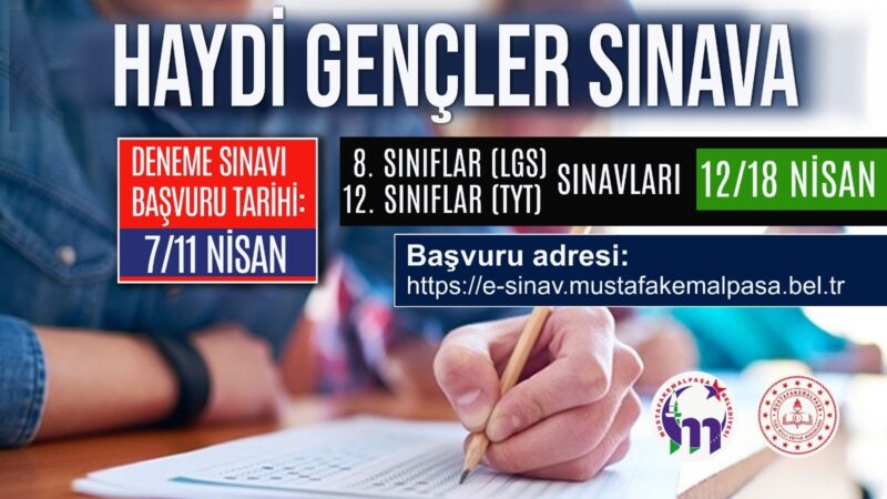 Belediyeden öğrencilere online sınav desteği Mustafakemalpaşa Belediyesi, pandemi döneminde sınavlara evlerinde hazırlanmak zorunda olan öğrencilere