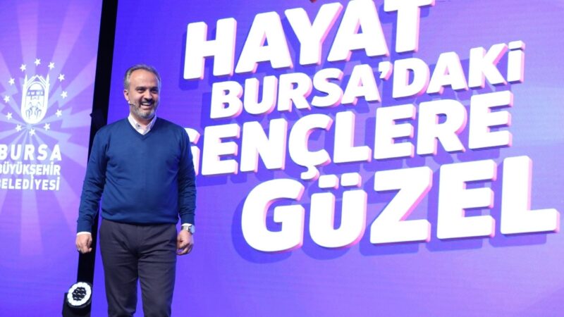‘Hayat Bursalı gençlere güzel’ sloganıyla kurulan ve gençlere ücretsiz internetin