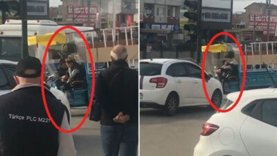 Görüntüler Bursa’dan… Kadına şiddet her yerde