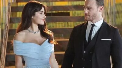 Hande Erçel ile Kerem Bürsin, el ele kameralara yansıdı
