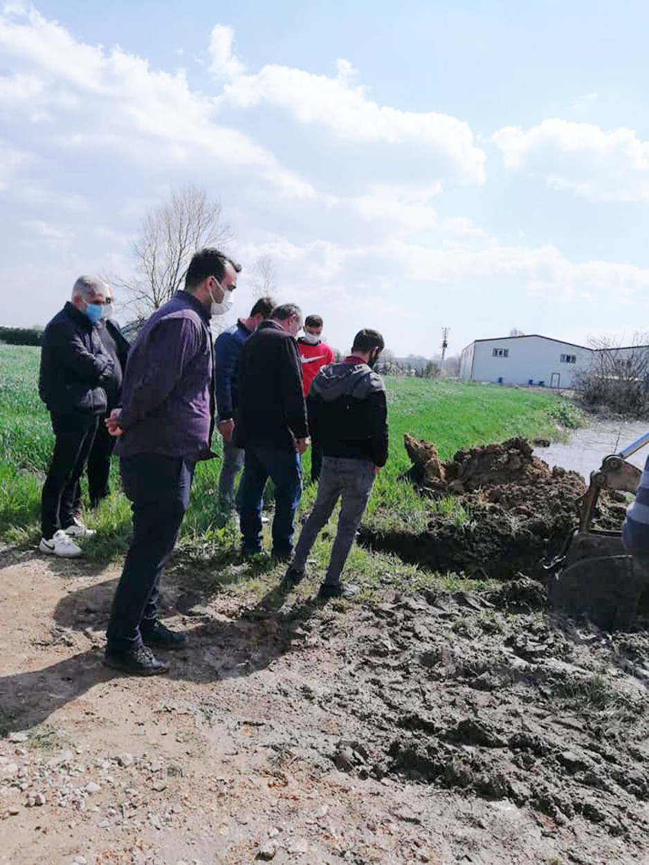 Mudanya’da tarım arazileri sular altında kaldı
