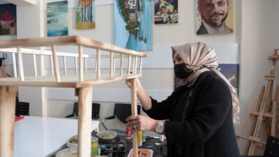 OSMEK’te eski eşyalar sanata dönüşüyor