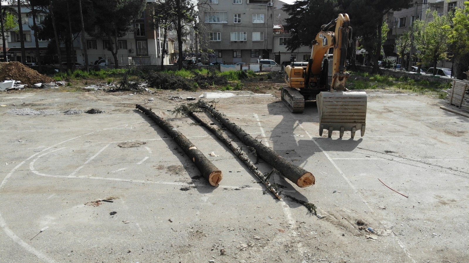 Bursa’da ağaç katliamını mahalleli önledi