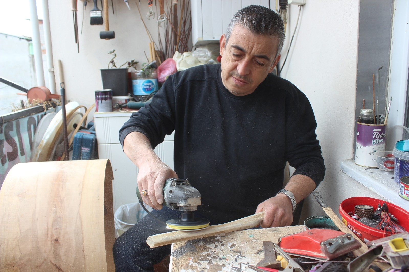 Yer: Bursa… Patlayan davuluna usta bulamadı, meslek sahibi oldu